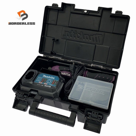 ☆美品 限定色☆makita マキタ 7.2V 充電式ペンインパクトドライバー TD023DHXAP 紫/パープル バッテリ2個(1.5Ah) 充電器 ケース131571