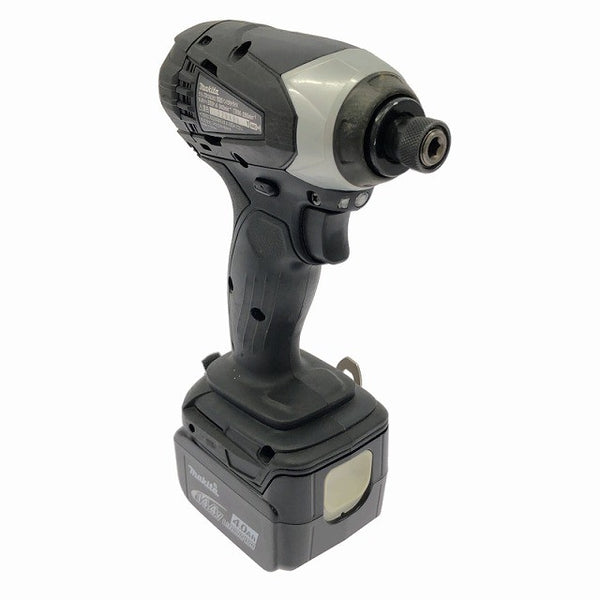 ☆比較的綺麗☆makita マキタ 14.4V 充電式インパクトドライバ TD134DMX2B バッテリ2個(14.4V4.0Ah) 充電器付 締付け 電動工具134911 - 5