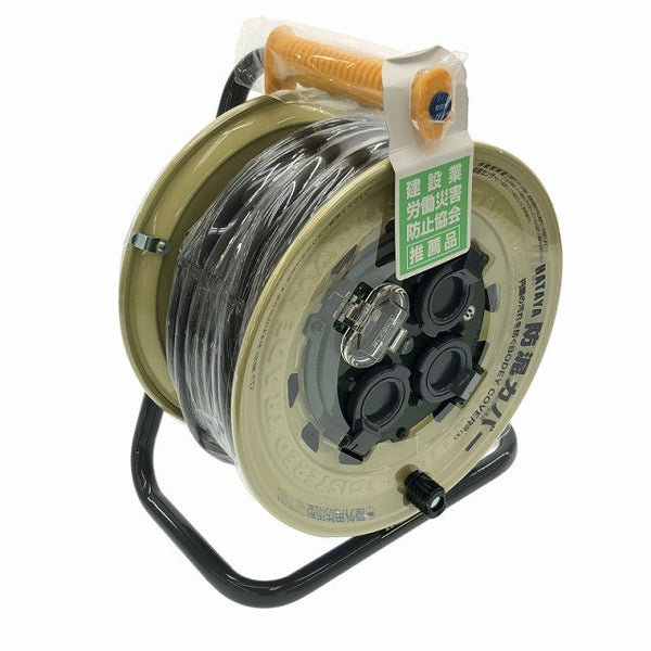 ☆未使用品☆HATAYA ハタヤ サンタイガーレインボーリール BX-301K 100V 30m 漏電遮断器付 電工ドラム コードリール117016 - 2