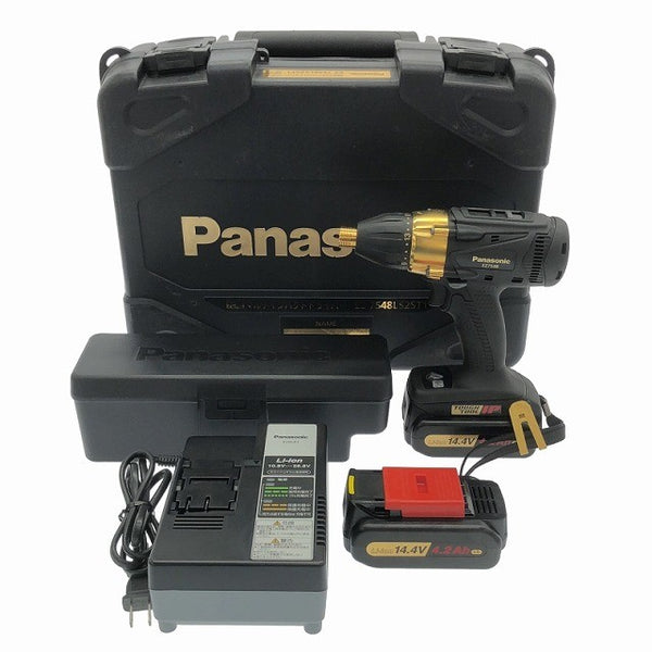 ☆極美品☆Panasonic パナソニック 14.4V 充電インパクトドライバー EZ7548LS2ST1 金色 バッテリ2個(14.4V 4.2Ah) 充電器 ケース付 - 3