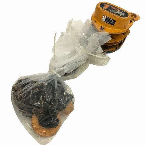 ☆中古品2個セット☆KITO キトー チェーンブロック M3形 CB010 荷重1.0ton/1ton 揚程2.5m 手動式 チェンブロック 吊り具 荷揚げ137277 - 0