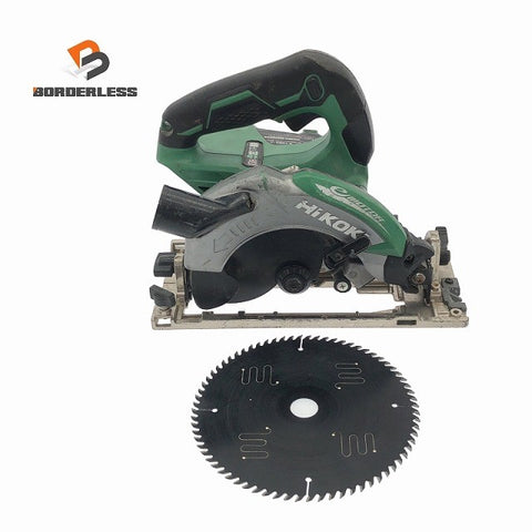 ☆中古品☆HiKOKI ハイコーキ 18V 165mm コードレス丸のこ C18DBAL 本体のみ 充電式 マルノコ 丸ノコ 丸鋸 木工用 切断機117299