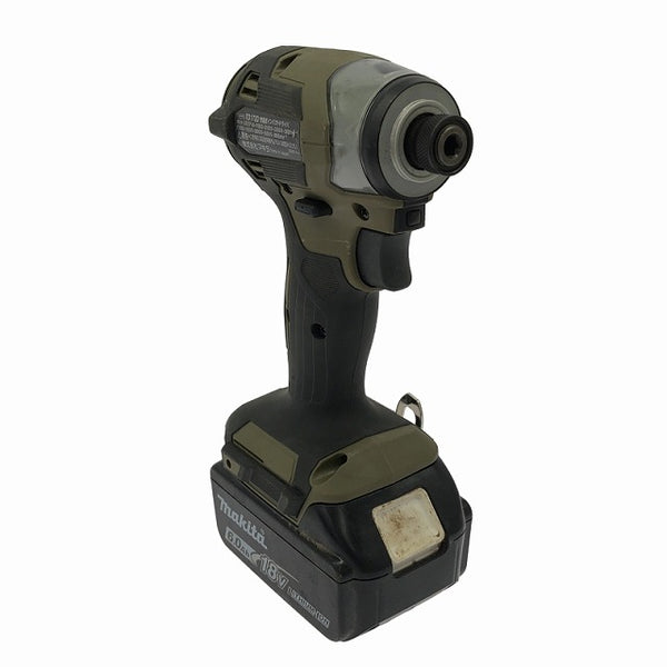 ☆中古美品☆makita マキタ 18V 充電式インパクトドライバー TD173DRGXO バッテリー2個(18V 6.0Ah)充電器 ケース付 締付け113727 - 5
