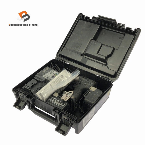 ☆中古品☆ HITACHI 日立工機 18V コードレスインパクトドライバー WH18DDL2 バッテリ2個(14.4V 6.0Ah)充電器+ケース 充電式122763 - 1