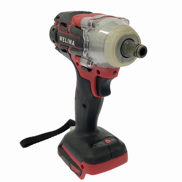 ☆美品☆WELINA 21V インパクトレンチ 本体+バッテリー2個+充電器+ケース アタッチメント付き 電動工具 締め付け129904 - 5
