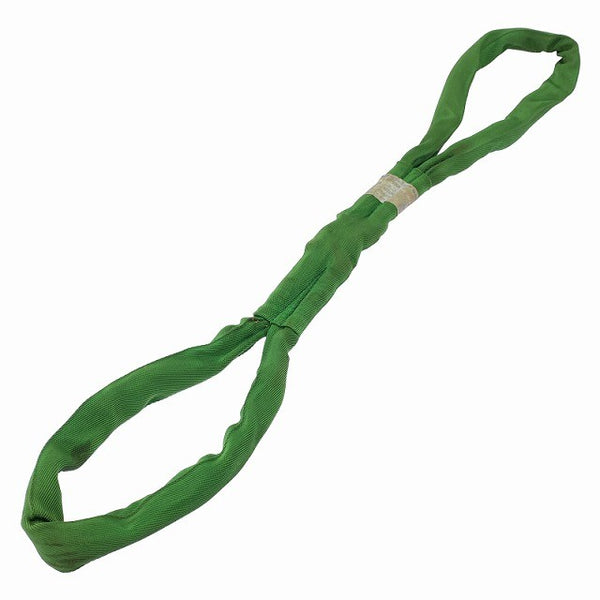 ☆中古品6本セット☆NAROC ナロック ラウンドスリング E型 緑 HE-W020 荷重2ton 長さ1m 両アイタイプ ナイロンスリング 玉掛け130950 - 2