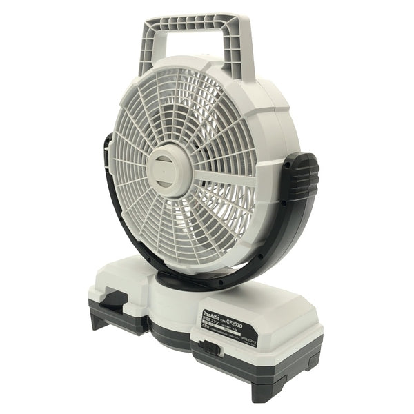 ☆美品☆makita マキタ 14.4V/18V/100V 充電式ファン CF203D 白/ホワイト 本体＋ACアダプタ付 コードレス 扇風機 送風機118020 - 4