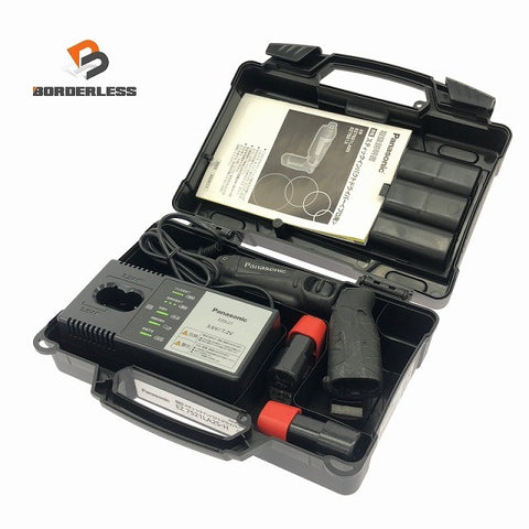 ☆中古品☆Panasonic パナソニック 7.2V スティックインパクトドライバー EZ7521LA2S-H バッテリー2個 充電器 ケース付 コメあり118804