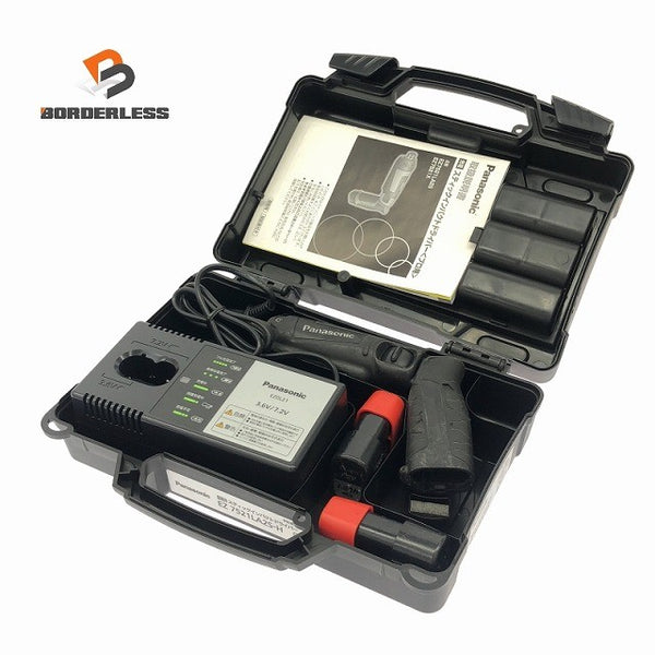 ☆中古品☆Panasonic パナソニック 7.2V スティックインパクトドライバー EZ7521LA2S-H バッテリー2個 充電器 ケース付 コメあり118804 - 1