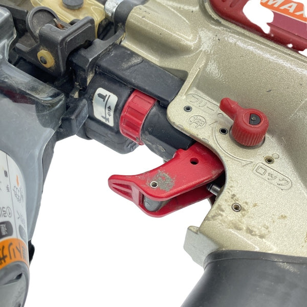 ☆中古品☆MAX マックス 65mm 一般庄/常圧 コイルネイラ CN-565S(FP) ケース付 エア釘打機 エア釘打ち機 ロール釘打機118071 - 10