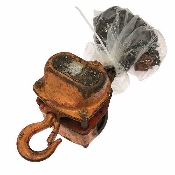 ☆中古品☆象印チェンブロック エレファント チェーンブロック K-2 荷重0.5ton/500kg 揚程2.5m 手動式 荷揚げ機 吊り具135689 - 4