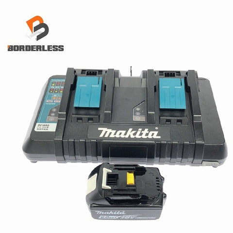 ☆美品セット☆makita マキタ 18V 6.0Ah 純正 リチウムイオンバッテリー BL1860B 2口急速充電器 DC18RD リチウムイオン電池