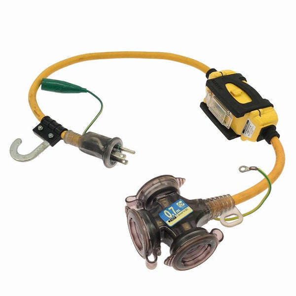☆送料無料 中古品☆HATAYA ハタヤ 屋外用 漏電遮断器付 BFX延長コード BFX-013K ブレーカー付き延長コード136624 - 2