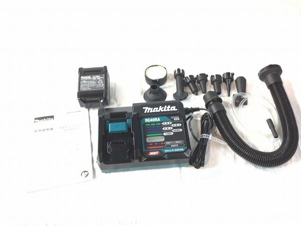 ☆未使用品☆Makita マキタ 40Vmax 充電式エアダスター AS001GRD 充電器 バッテリ1個 ケース付 コードレス 電動 エアーダスターガン136715 - 10
