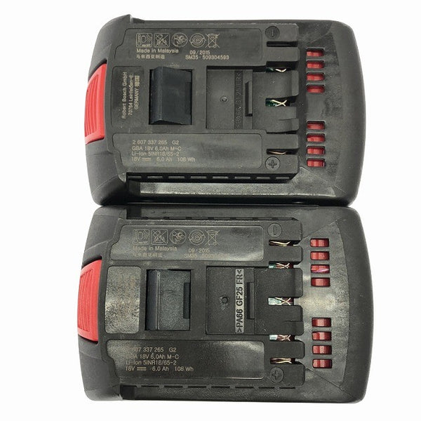 ☆中古美品☆ BOSCH ボッシュ 18V バッテリークリーナー GAS18V-LI 本体+バッテリー2個(6.0)+充電器+パーツ137142 - 10