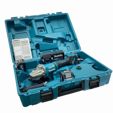 ☆未使用品☆makita マキタ 180mm 充電式ディスクグラインダ GA037GRMX バッテリー2個(4.0Ah) 充電器 ケース付130762 - 0