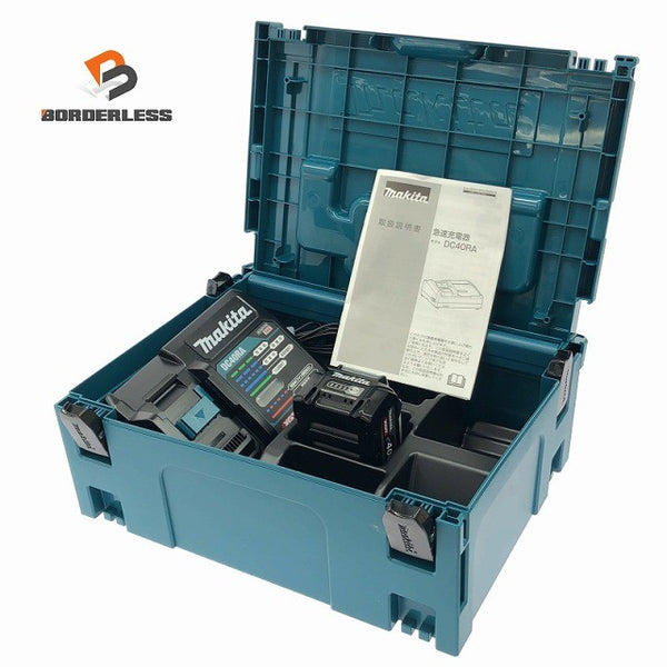 ☆極美品セット☆ makita マキタ 40Vmax パワーソースキット DC40RA+BL4040 充電器×1+バッテリー×1134390 - 1