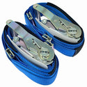 ☆未使用品3点☆日軽ラッシングベルト RWS30 E1-10-30-E1A×2/RB30-E1-10-30-E1-A×1 ベルト巾50mm ラチェットバックル型126710 - 5