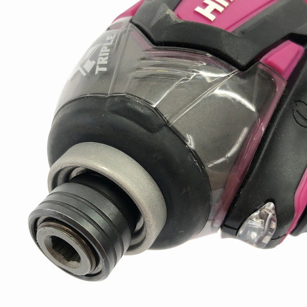 ☆中古比較的綺麗☆HiKOKI ハイコーキ 14.4V コードレスインパクトドライバー WH14DDL2 赤/レッド 本体のみ 充電式 バッテリー式131927 - 6