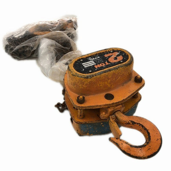 ☆中古品☆KITO キトー チェーンブロック M3形 CB020 荷重2.0ton/2ton 揚程3m 手動式 チェンブロック 吊り具 荷揚げ機132159 - 3