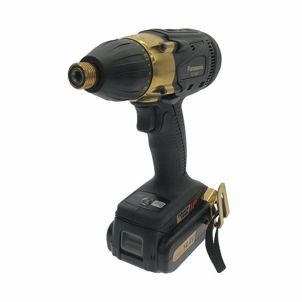 ☆極美品☆Panasonic パナソニック 14.4V 充電インパクトドライバー EZ7548LS2ST1 金色 バッテリ2個(14.4V 4.2Ah) 充電器 ケース付 - 4