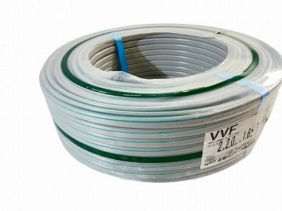 ☆未使用品2個セット☆住電HSTケーブル株式会社 VVFケーブル 2×2.0mm+1.6mm 100m 2芯 600V ビニル絶縁ビニルシースケーブル平形 - 3