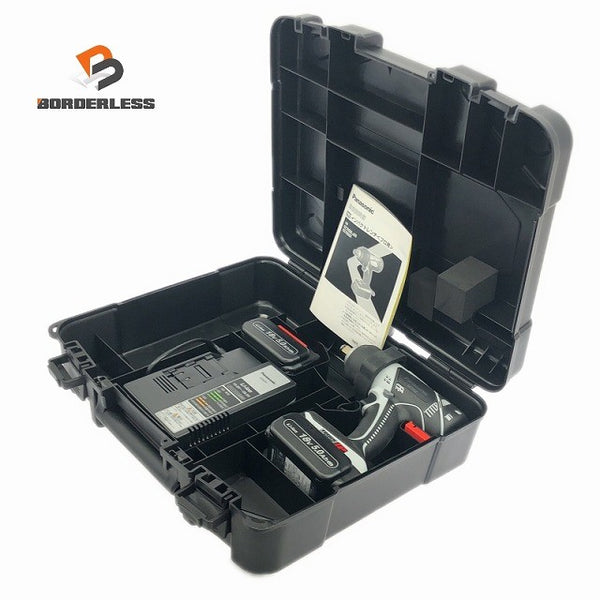 ☆未使用品☆Panasonic パナソニック 18V 充電インパクトレンチ EZ7552LJ2S-H バッテリ(18V5.0Ah)2個 充電器 ケース123505 - 1