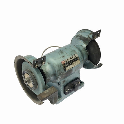 ☆中古品☆HITACHI 日立工機 100V 150mm 卓上電気グラインダー GT15/GT-15 金属加工 研磨 研削 両頭グラインダー114296 - 0
