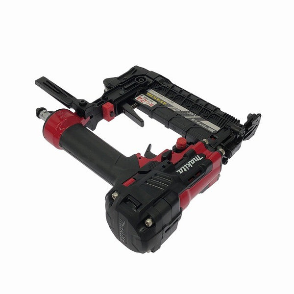 ☆未使用品☆ makita マキタ 高圧 フロアタッカー AT451H 赤 ケース付 MA線ステープル4mm フロア用 エアーツール130118 - 5