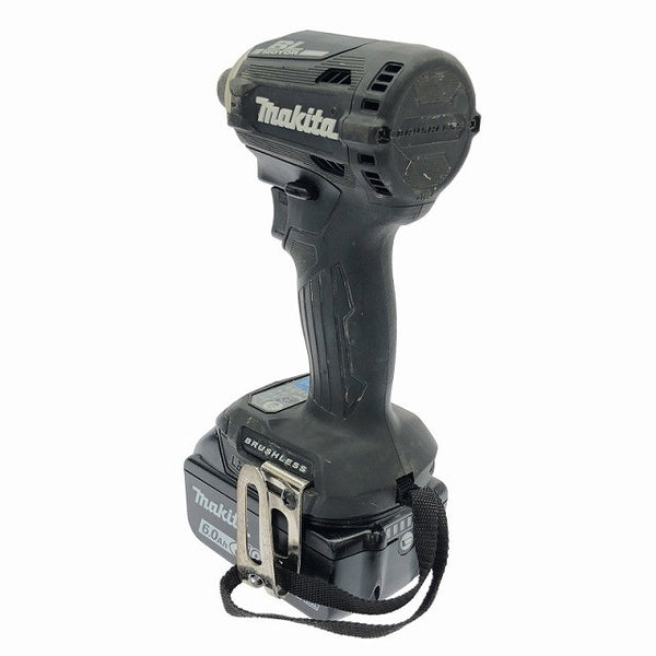 ☆比較的綺麗☆makita マキタ 18V 充電式インパクトドライバー TD171DRGXB 黒/ブラック バッテリ2個(18V6.0Ah) 充電器 ケース付116463 - 7