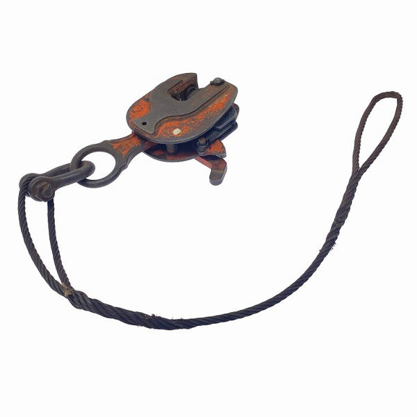 ☆中古品☆EAGLE CLAMP イーグルクランプ 1t/1トン 鉄鋼用クランプ 縦吊り用 ワイヤー付き 玉掛け 吊り上げ131676 - 4