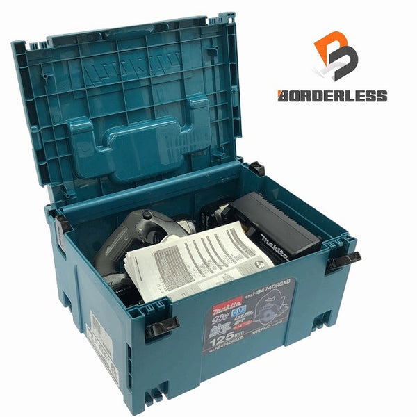 ☆極美品☆makita マキタ 18V 125mm 充電式マルノコ HS474DRGXB バッテリー2個(18V 6.0Ah)充電器 鮫肌 ケース付 丸のこ 丸鋸 112878 - 2