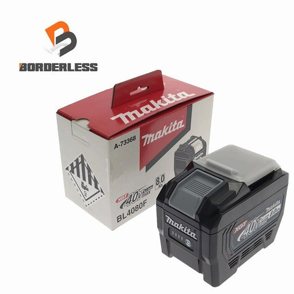☆未使用品☆makita マキタ 40Vmax 8.0Ah 純正リチウムイオンバッテリー BL4080F 大容量 高出力 LITHIUM-ION 電池 蓄電池117485 - 1