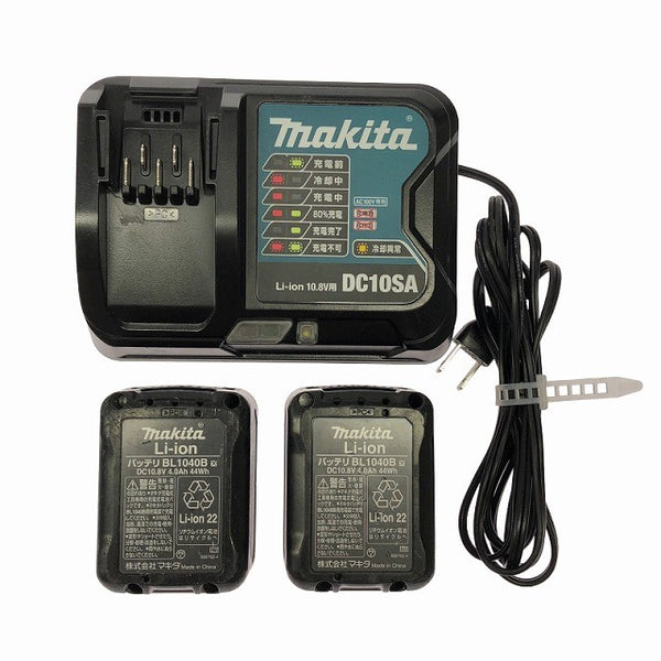 ☆中古品☆makita マキタ 10.8V 充電式インパクトドライバー TD111DSMX バッテリー2個(10.8V4.0Ah) 充電器付 コードレス128377 - 10