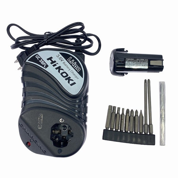 ☆美品☆HiKOKI ハイコーキ 3.6V コードレスドライバドリル FDB3DL2(LCS) バッテリ1個(1.5Ah) 充電器付 充電式 ドリルドライバー 116074 - 10
