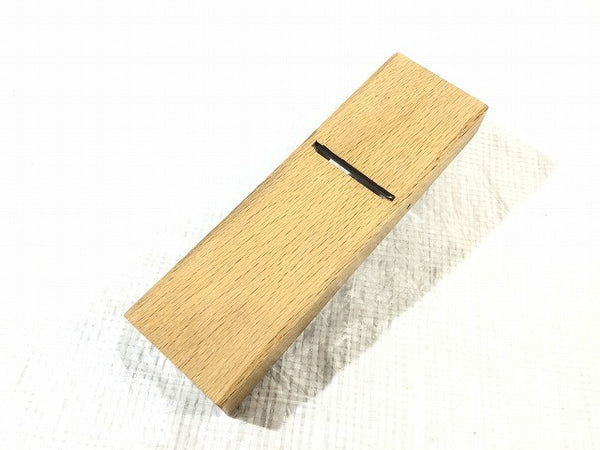 ☆中古品☆千代鶴運壽 鉋 寸八 身幅70mm 田中昭吾作 千代鶴運寿 平鉋 平かんな 平カンナ 大工道具 木材加工 切削 手工具 壽131762 - 4