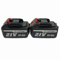 ☆美品☆WELINA 21V インパクトレンチ 本体+バッテリー2個+充電器+ケース アタッチメント付き 電動工具 締め付け129904 - 9