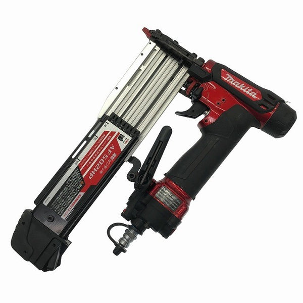 ☆比較的綺麗☆makita マキタ 50mm 高圧 ピンタッカー AF502HP 赤 ケース付 ピンネイラ エアピン釘打機 ピン釘打ち機 エア工具 - 9