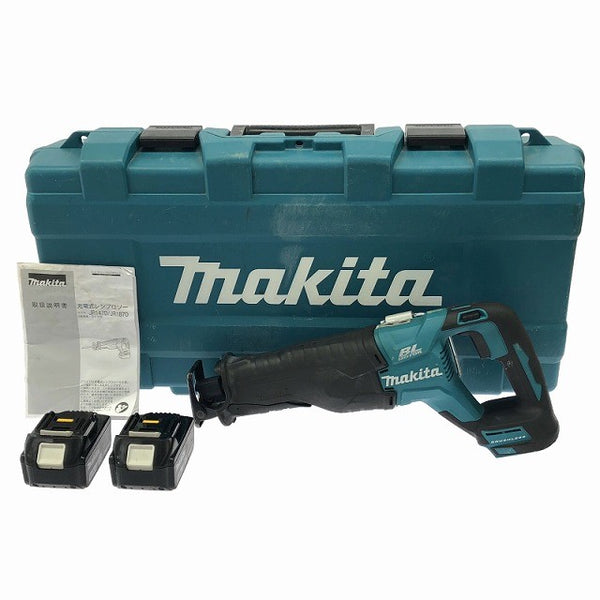 ☆中古品☆makita マキタ 18V 充電式レシプロソー JR187D バッテリ2個(18V6.0Ah) ケース付 セーバーソー/セーバソー 電動のこぎり/電のこ133517 - 3