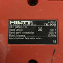 ☆中古品☆HILTI ヒルティ 100V 電動ハツリ機 TE905 ケース付 電動ハンマー コンクリートブレーカー はつり機 斫り機 破砕 粉砕130673 - 8