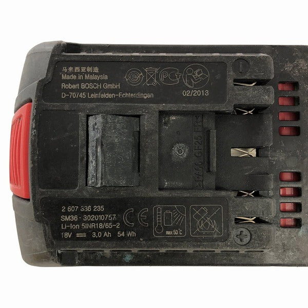 ☆中古品☆ BOSCH ボッシュ 100mm 充電式ディスクグラインダ GWS18V-LI 本体+バッテリー1個(3.0Ah)充電器+パーツ+ケース136671 - 10
