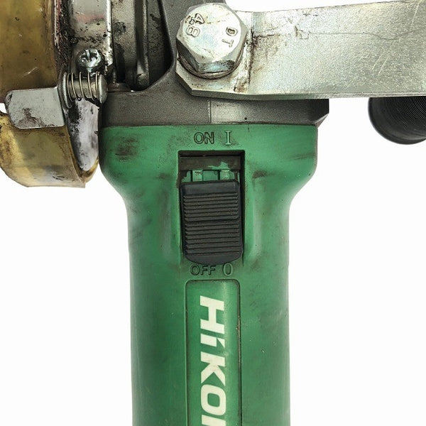 ☆中古品☆ HIKOKI ハイコーキ 100mm 電子ディスクグラインダ G10YE2 紅蓮 集じんカバー付き 電動工具 研磨 研削117740 - 6