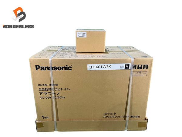 ☆未使用品☆Panasonic パナソニック 温水洗浄一体型便器 全自動おそうじトイレ アラウーノS160 CH1601WSK+CH160F付き133884 - 1