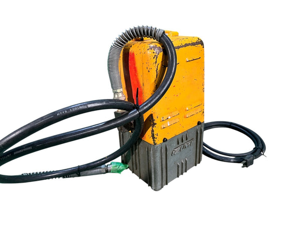 ☆中古品☆IZUMI イズミ 泉精器 100V 電動油圧式ポンプ R14E-F 本体+リモコン 機動油圧ヘッド分離式工具 ポンプ部 電動油圧ポンプ130401 - 5