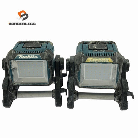 ☆中古品2点☆makita マキタ 14.4V/18V/100V 充電式スタンドライト ML811 コードレス 投光器 LED 作業ライト 現場ライト 作業灯130364