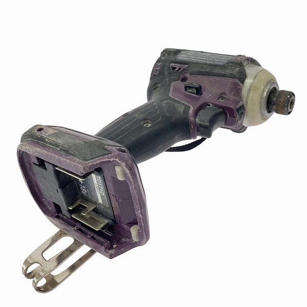 ☆中古品☆makita マキタ 18V 充電式インパクトドライバー TD171D パープル/紫 コードレス 締付け 電動工具131358 - 3