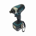 ☆中古品☆makita マキタ 14.4V 充電式インパクトドライバー TD134DX2 青/ブルー バッテリ1個(14.4V6.0Ah) 充電器 ケース付 - 4