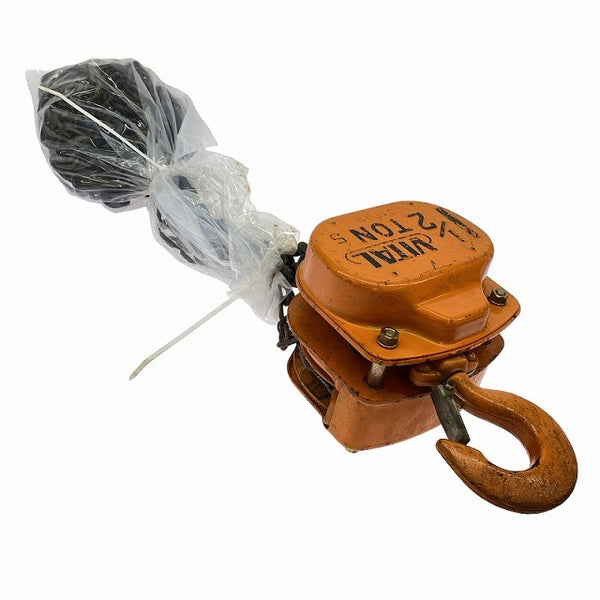 ☆中古品☆VITAL バイタル チェーンブロック VH5 荷重1 1/2ton 1.5ton 揚程2.5m 手動式 チェンブロック 荷揚げ機 吊り具129644 - 3