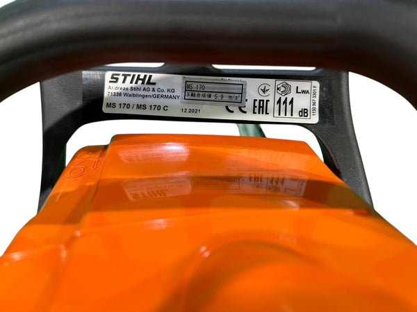 ☆比較的綺麗 替刃付き☆STIHL スチール エンジンチェンソー MS170 エンジン式 チェーンソー 造園 伐採130577 - 9