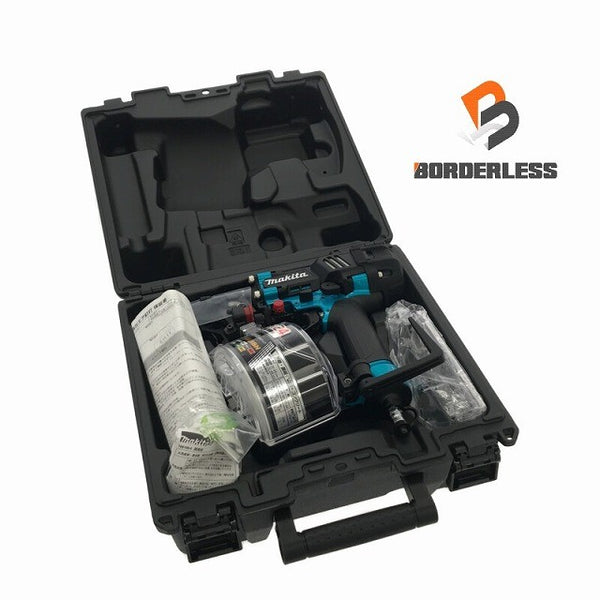 ☆未使用品☆ makita マキタ 高圧 65mm エア釘打機 AN636HM 青/ブルー 本体+パーツ+ケース ねじ/ネジ 釘/クギ117628 - 2
